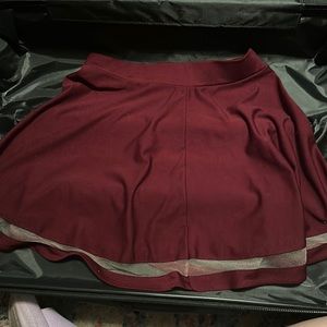Size Large Burgundy Skirt